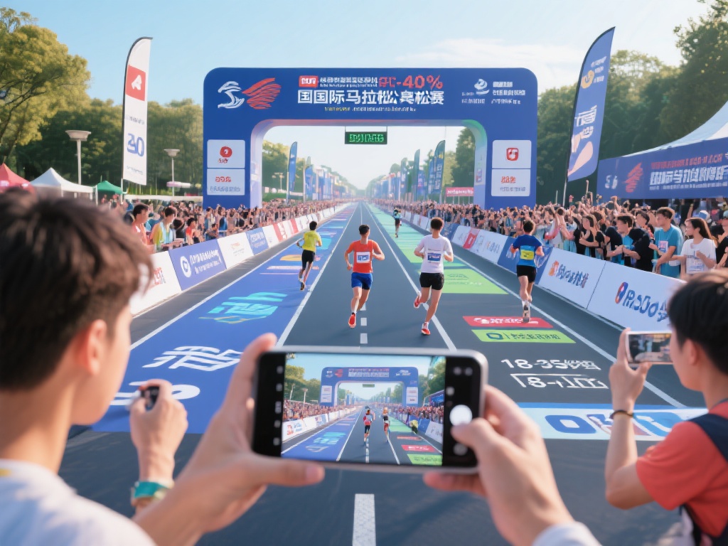 以某国际马拉松赛事为例，主办方通过与体育资讯平台合