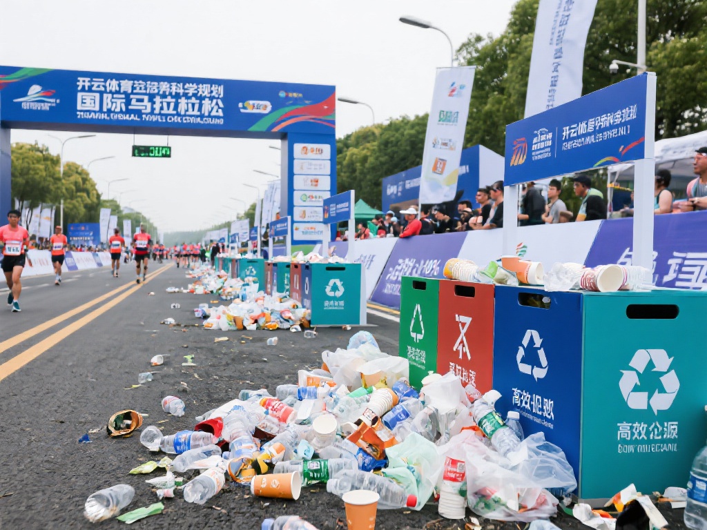 在大型体育赛事中，资源的浪费往往是一个难以忽视的问